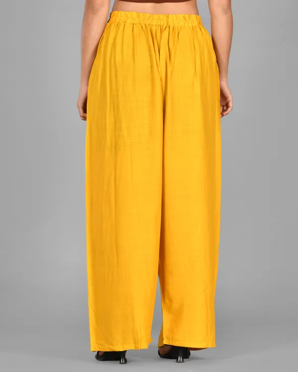 Mustard_Rayon_Palazzo_Pant_For_Women