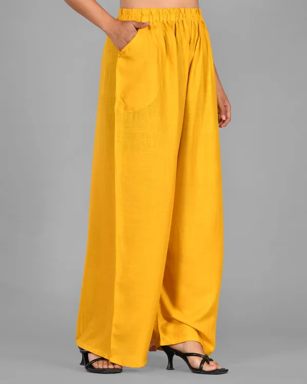 Mustard_Rayon_Palazzo_Pant_For_Women
