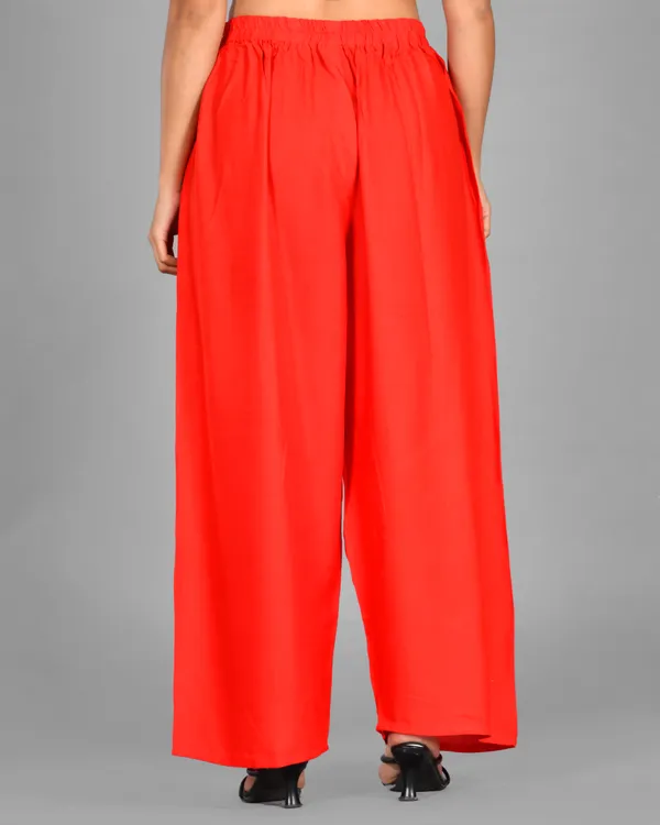 Red_Rayon_Palazzo_Pant_For_Women