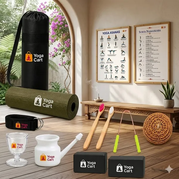 Yoga_Mat,_Bag,_Belt,_Kit,_2_Bricks,_Neti_Pot,_Cup,_Chart_Combo