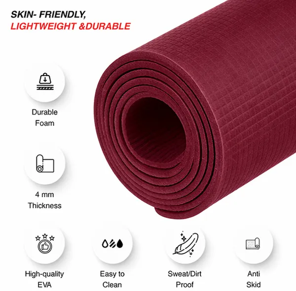 Yoga_Mat_Maroon_Eva_4Mm