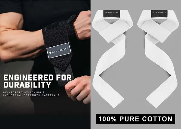 Black_And_White_Nylon,_Neoprene,_Breathable,_Moisture_Wicking,_Stretchy,Durable_Wrist_Support_For_Men_And_Women(Set_Of_2)
