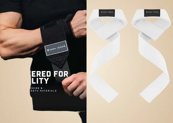 Black_And_White_Nylon,_Neoprene,_Breathable,_Moisture_Wicking,_Stretchy,Durable_Wrist_Support_For_Men_And_Women(Set_Of_2)