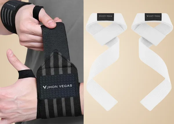 Black_And_White_Nylon_Wrist_Support_For_Men_And_Women(Set_Of_2)