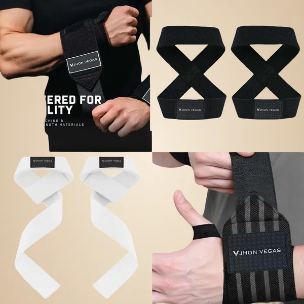 Black_And_White_Cotton_Arm_Support_For_Men_And_Women(Set_Of_4)
