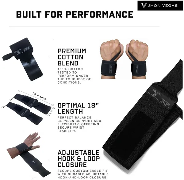 White_And_Black_Cotton_Arm_Support_For_Men_And_Women(Set_Of_2)