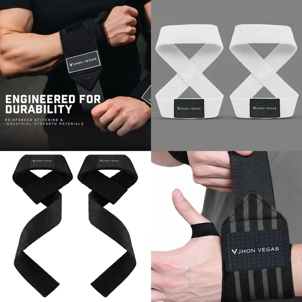 Black_And_White_Cotton_Arm_Support_For_Men_And_Women(Set_Of_4)