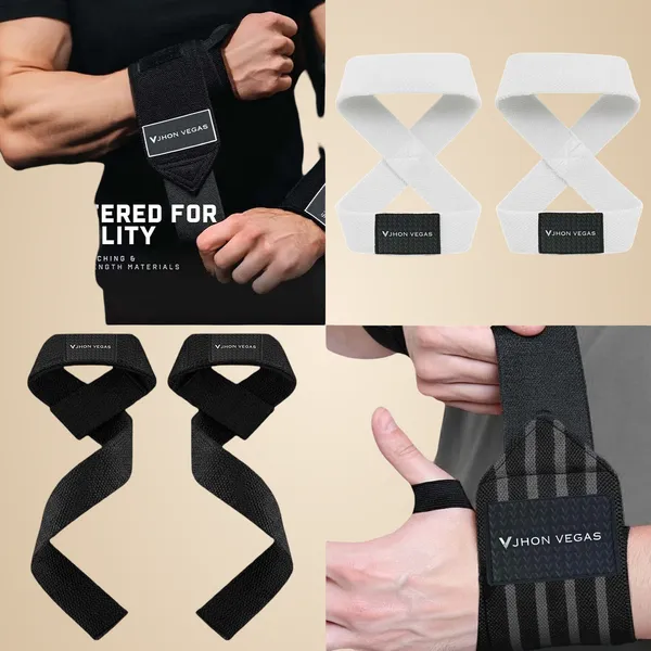 Black_And_White_Cotton_Arm_Support_For_Men_And_Women(Set_Of_4)