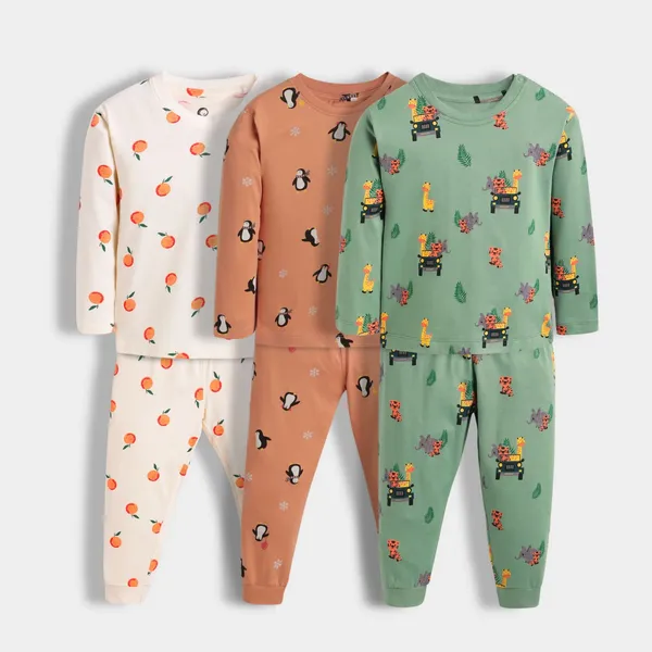 Multicolour_Cotton_Casual_Pyjama_Set_For_Kids