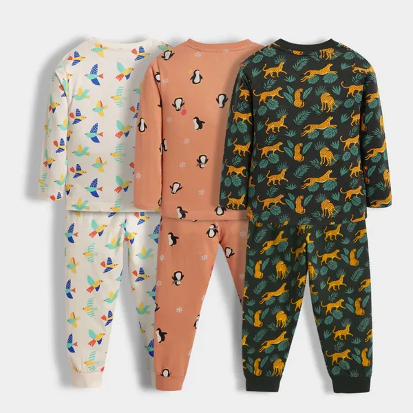 Multicolour_Cotton_Casual_Nightwear_Set_For_Kids