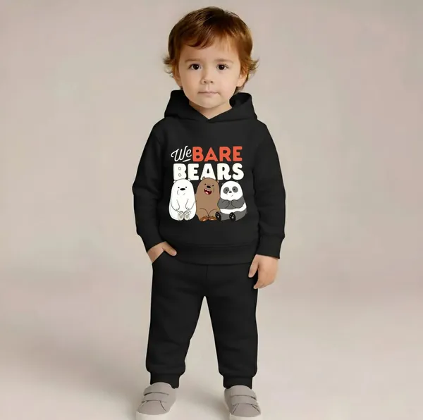 Multicolour_Cotton_Casual_Hoodie_Set_For_Kids