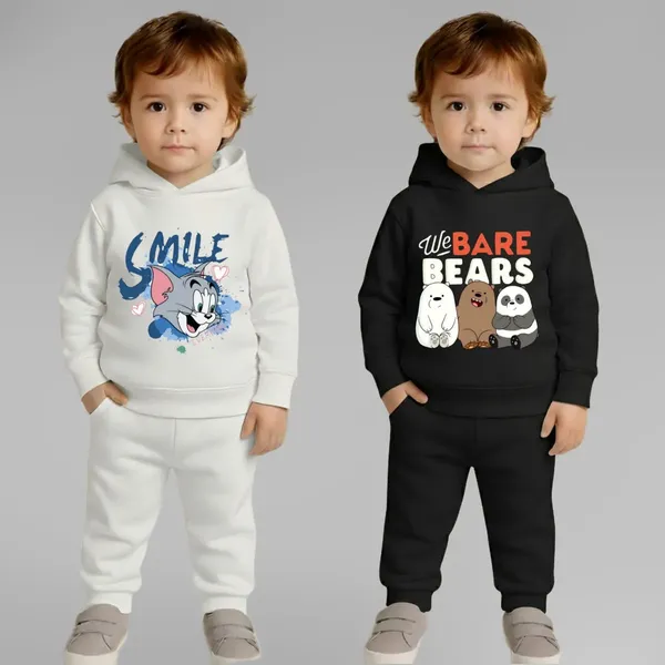Multicolour_Cotton_Casual_Hoodie_Set_For_Kids
