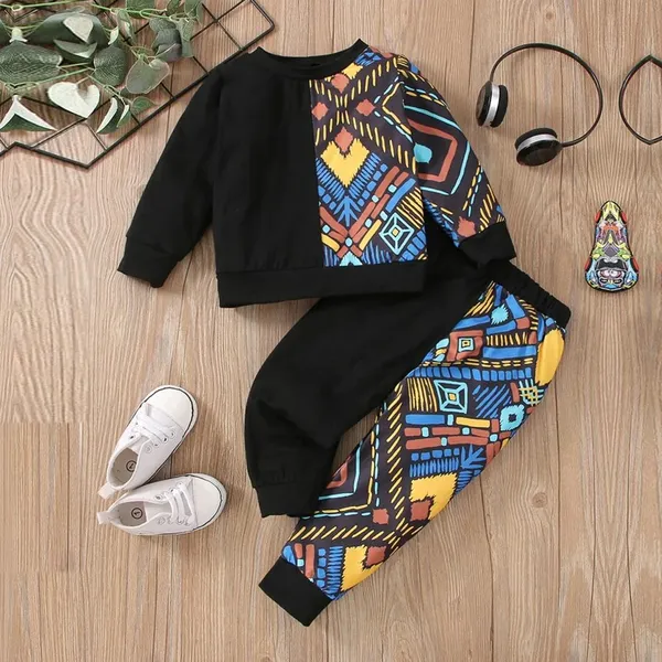 Black_Graphic_Print_And_Cami_T_Shirt_And_Pant_For_Kids