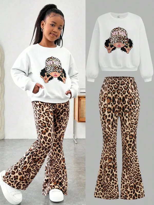 White_2Pcs_Set_Casual_Wear