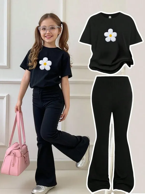 White_&_Black_T_Shirt_Set_For_Kids