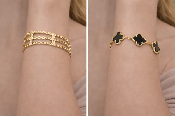 Black_Alloy_And_Brass_Gold_Stainless_Steel_Premium_Bracelet_For_Women
