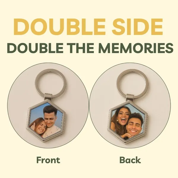 Multicolour_Metal_Customized_Double-Side_Hexagon_Photo_Keychain