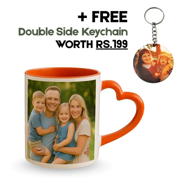 Orange_Ceramic_Customized_Heart_Handle_Photo_Mug