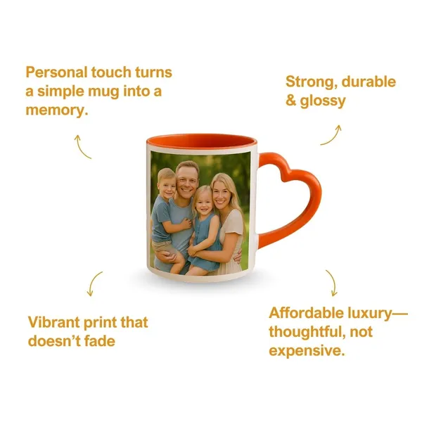 Orange_Ceramic_Customized_Heart_Handle_Photo_Mug