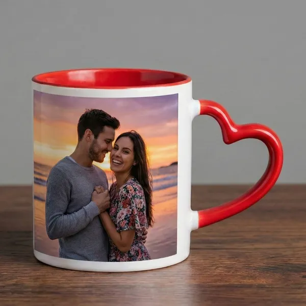 Red_Ceramic_Customized_Heart_Handle_Photo_Mug