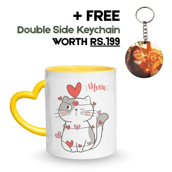 Yellow_Ceramic_Customized_Heart_Handle_Photo_Mug