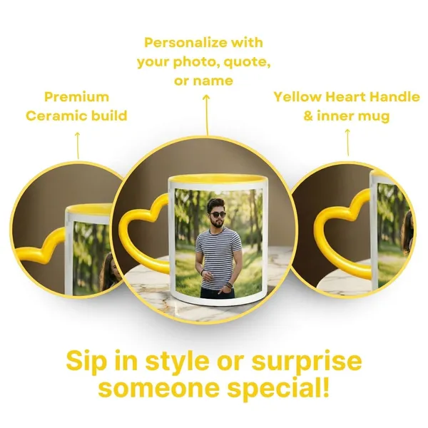 Yellow_Ceramic_Customized_Heart_Handle_Photo_Mug