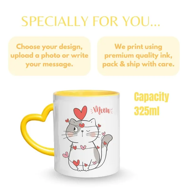 Yellow_Ceramic_Customized_Heart_Handle_Photo_Mug