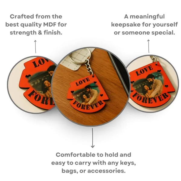 Multicolor_Mdf_Wooden_Customized_Love_Forever_Quote_Photo_Keychain