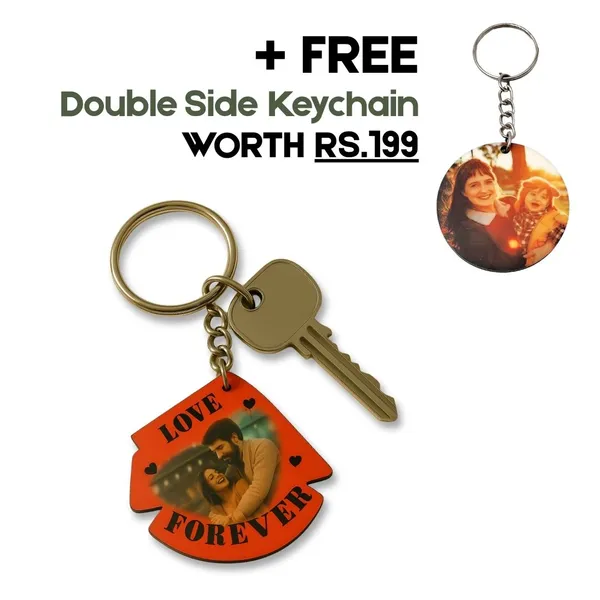 Multicolor_Mdf_Wooden_Customized_Love_Forever_Quote_Photo_Keychain