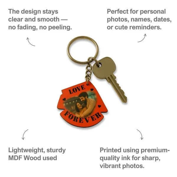 Multicolor_Mdf_Wooden_Customized_Love_Forever_Quote_Photo_Keychain