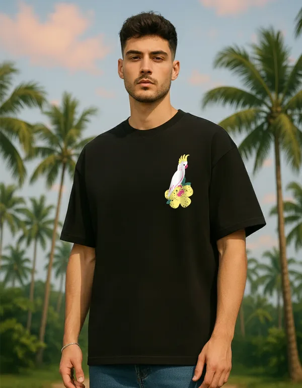 Paradise_Island_Oversized_Tee_–_Black_|_Unisex