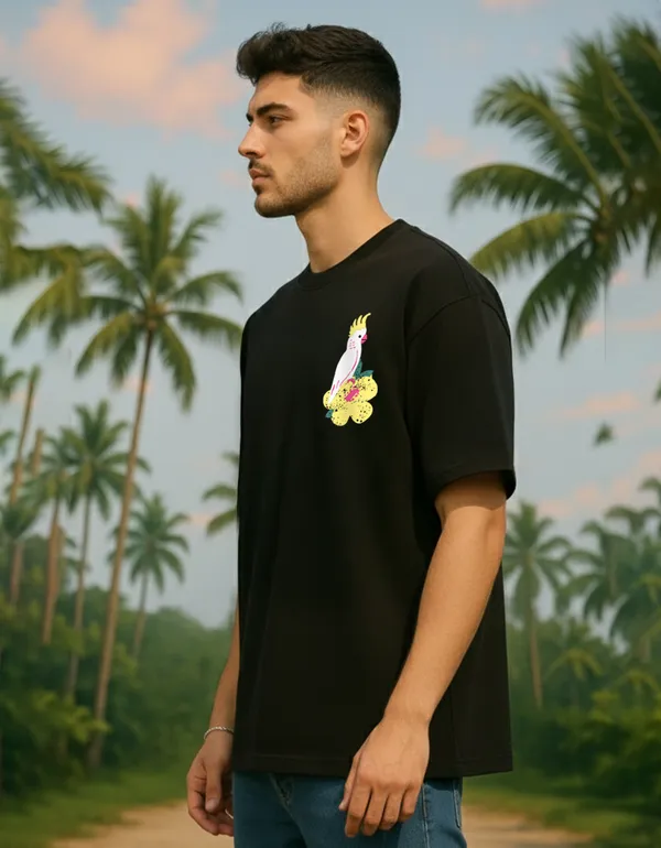 Paradise_Island_Oversized_Tee_–_Black_|_Unisex