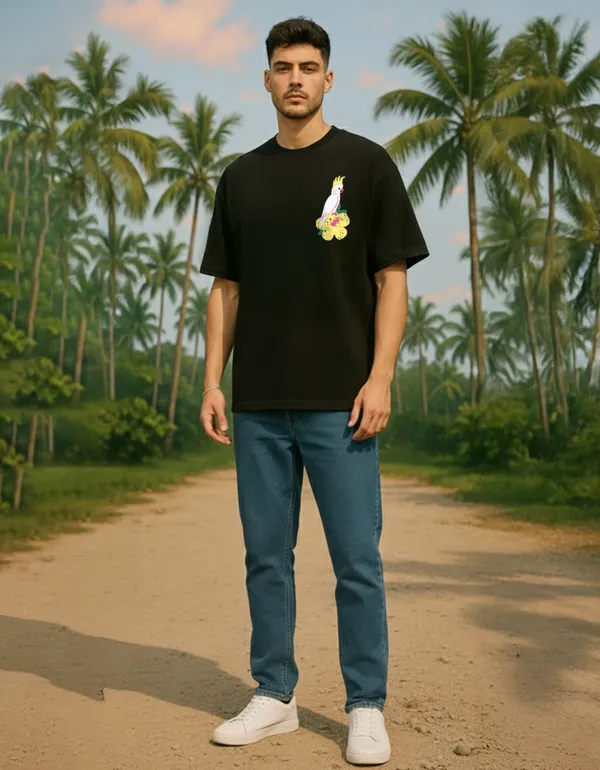 Paradise_Island_Oversized_Tee_–_Black_|_Unisex