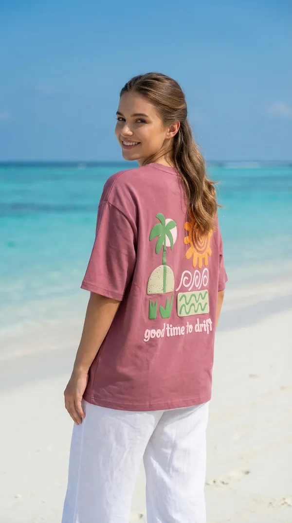 Good_Time_To_Drift_Oversized_Tee_–_Rosewood_|_Unisex