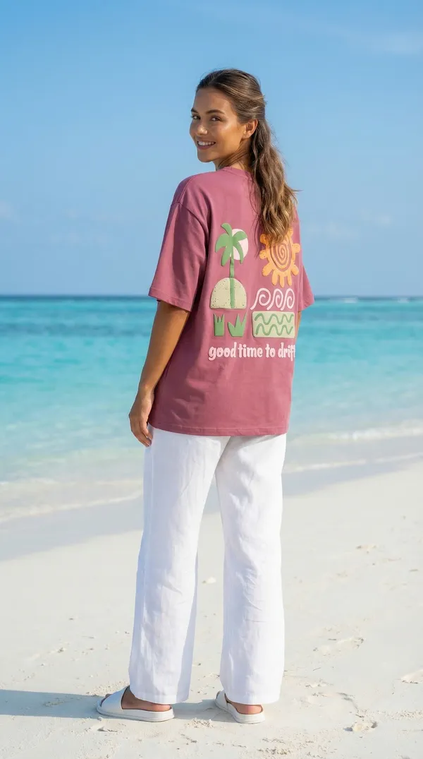 Good_Time_To_Drift_Oversized_Tee_–_Rosewood_|_Unisex