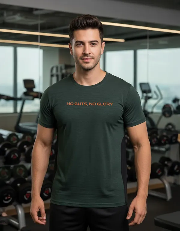 Green_100%_Polyester_Aero_No_Guts,_No_Glory_Activewear_T-Shirt_For_Unisex