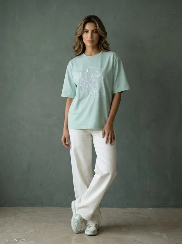 Wilderness_Embroidered_Oversized_Tee_–_Aqua_Blue_|_Unisex