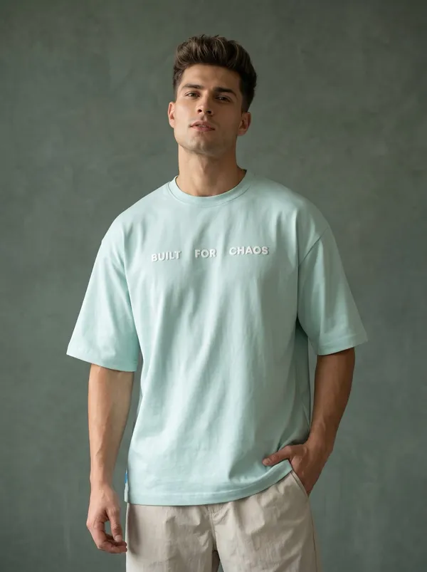 Built_For_Chaos_Oversized_Tee_–_Aqua_Blue_|_Unisex