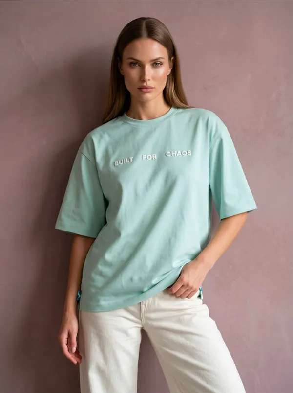 Built_For_Chaos_Oversized_Tee_–_Aqua_Blue_|_Unisex