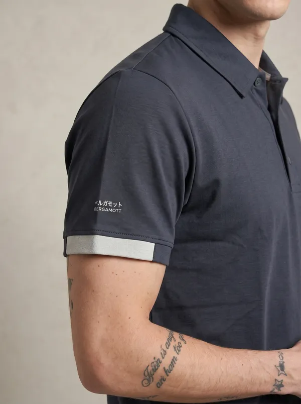 Charcoal__Luxe_Polo_T-Shirt_For_Men