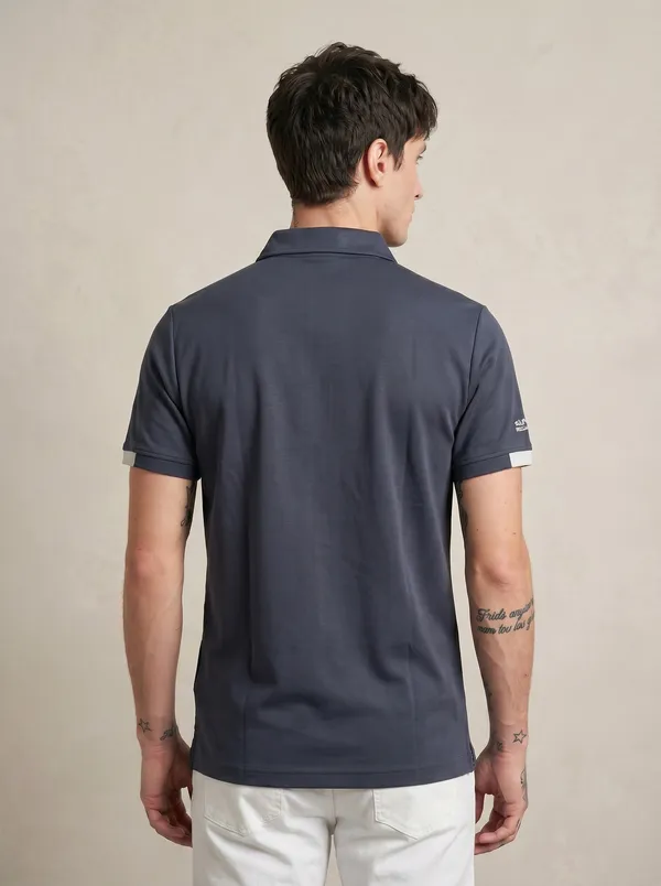 Charcoal__Luxe_Polo_T-Shirt_For_Men
