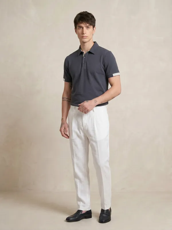 Charcoal__Luxe_Polo_T-Shirt_For_Men