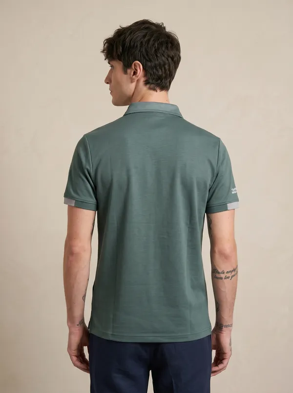 Forest_Green_Luxe_Polo_T-Shirt_For_Men