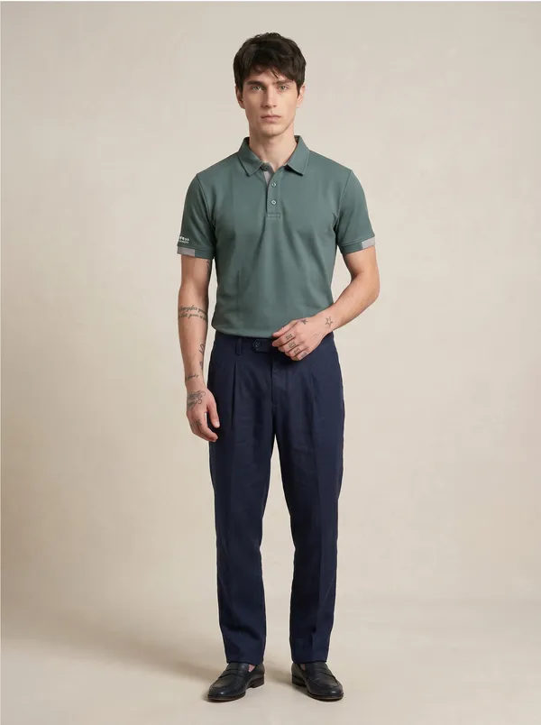 Forest_Green_Luxe_Polo_T-Shirt_For_Men