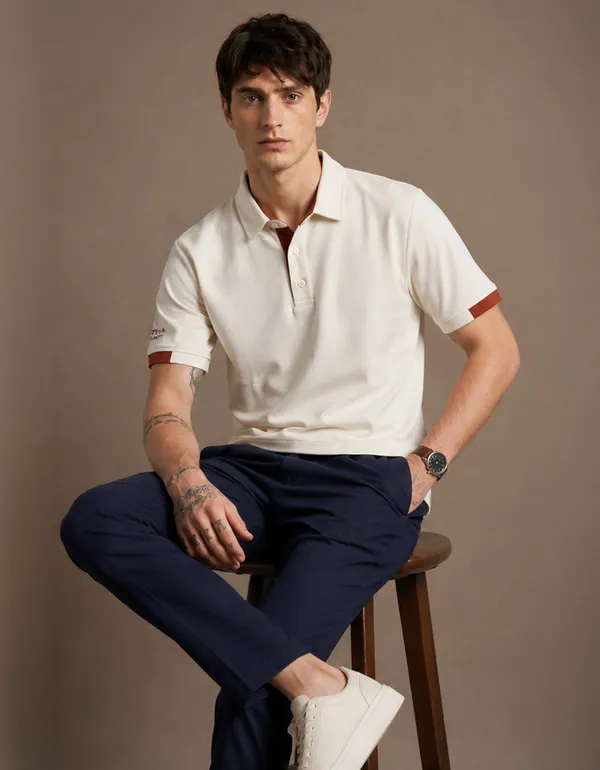 Ivory_Luxe_Polo_T-Shirt_For_Men