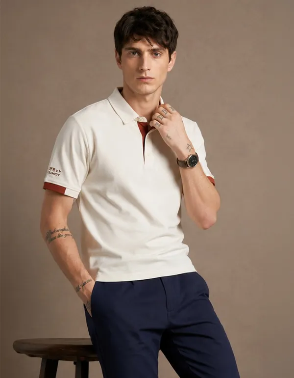 Ivory_Luxe_Polo_T-Shirt_For_Men