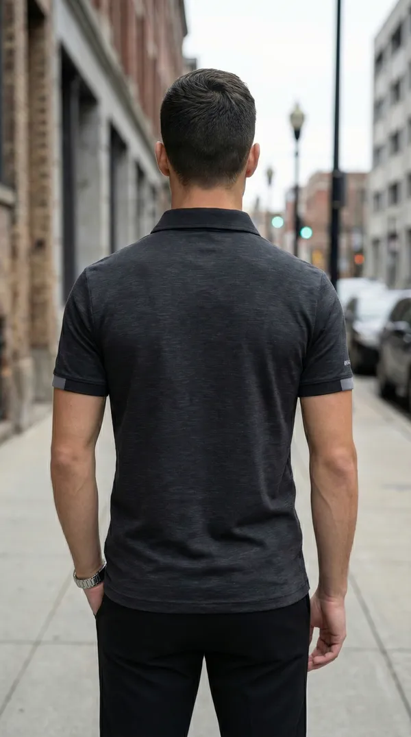 Black_Luxe_Polo_Neck_T-Shirt_For_Men