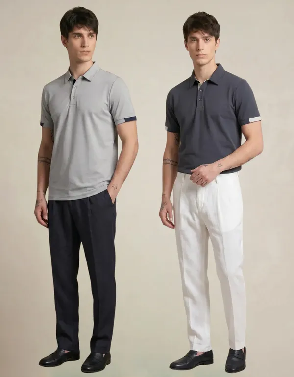 Luxe_Polo_T-Shirt_–_Dolphin_Grey_&_Charcoal_Grey_-_Pack_of_2