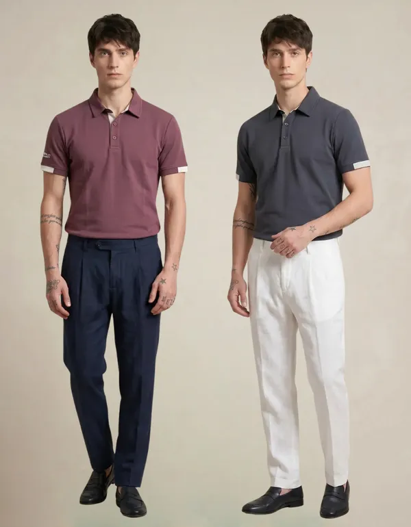 Luxe_Polo_T-Shirt_–_Merlot_Wine_&_Charcoal_Grey_-_Pack_of_2__