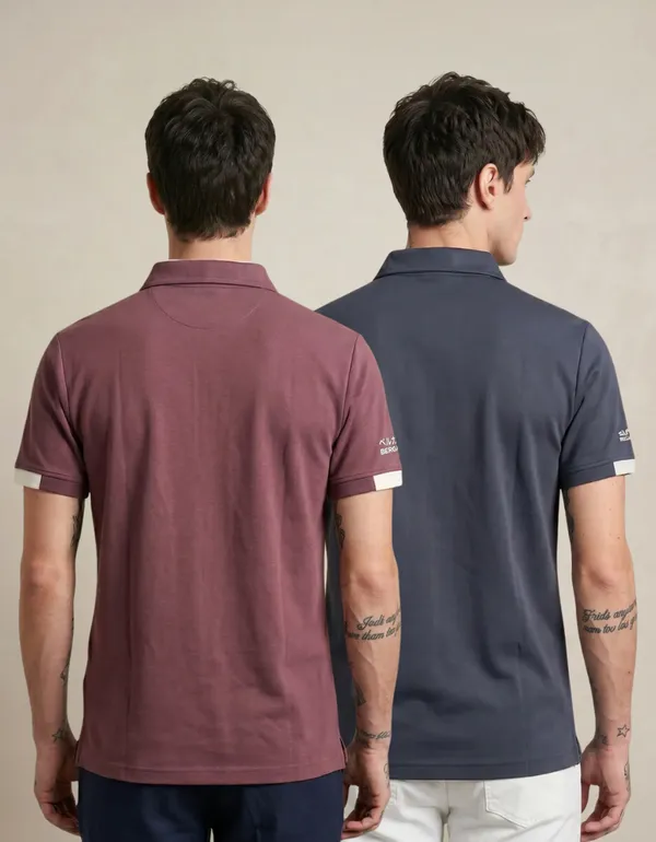Luxe_Polo_T-Shirt_–_Merlot_Wine_&_Charcoal_Grey_-_Pack_of_2__